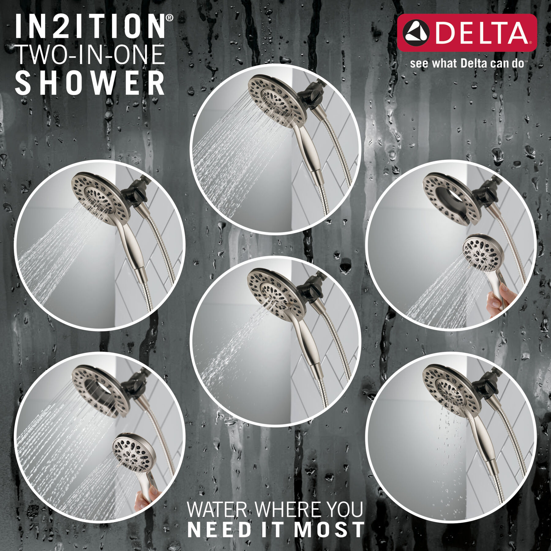 Ducha dos en uno In2ition® de 4 funciones, imagen 2