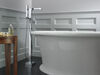 Terminación de llave de llenado para bañera monomando para montaje en piso con ducha manual
