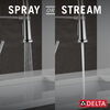 Llave monomando deslizable para cocina con salida con resorte