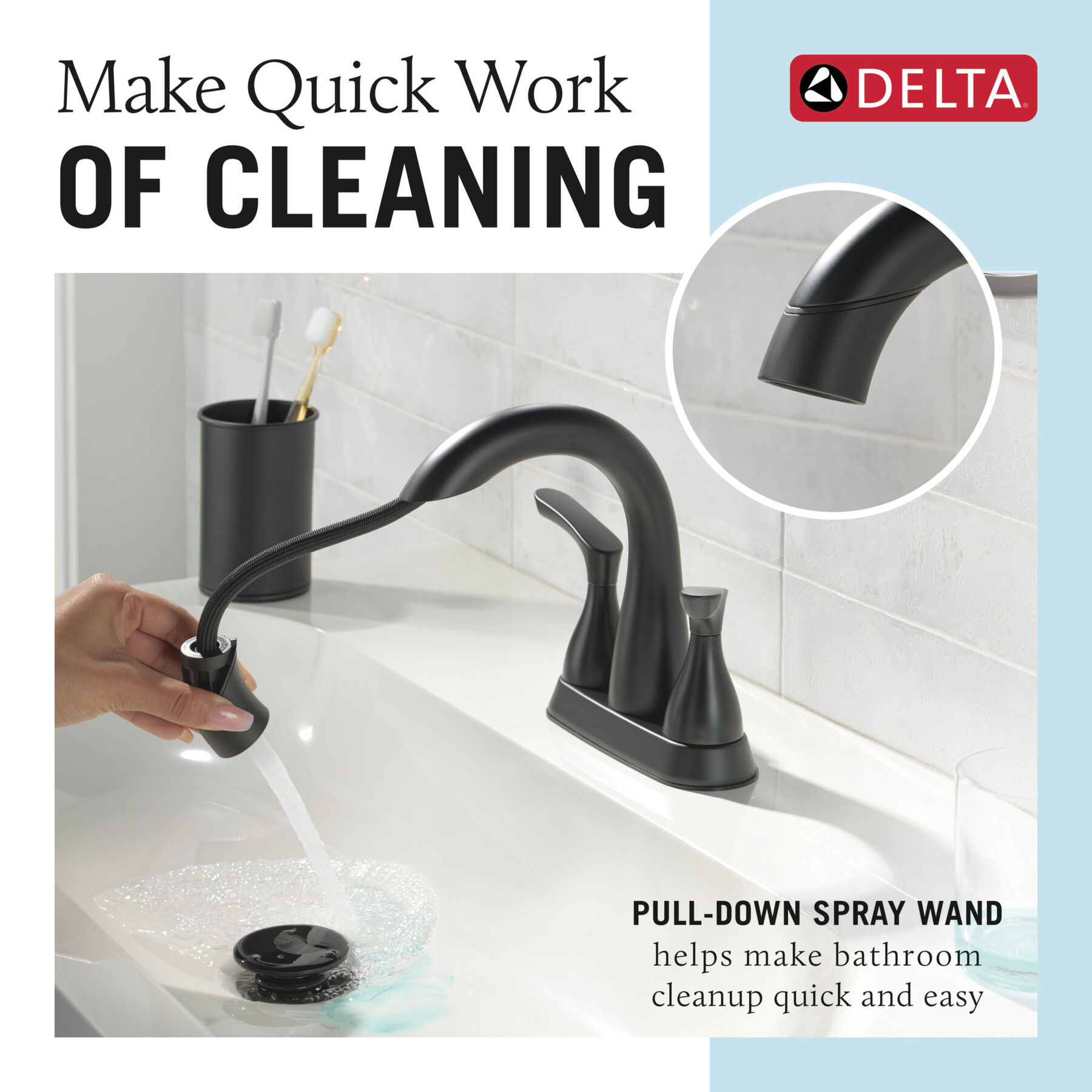 Llave para baño de combinación con dos manijas, imagen 2