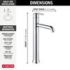 Llave para baño tipo vasija 1L sin desagüe (producto recertificado)