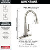 Single-Handle Pull-Down Kitchen Faucet with Touch<sub>2</sub>O® Technology