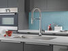 Llave para cocina extensible de una manija con tubo de salida con muelle con tecnología Touch<sub>2</sub>O®