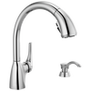 Llave para cocina extensible de una manija