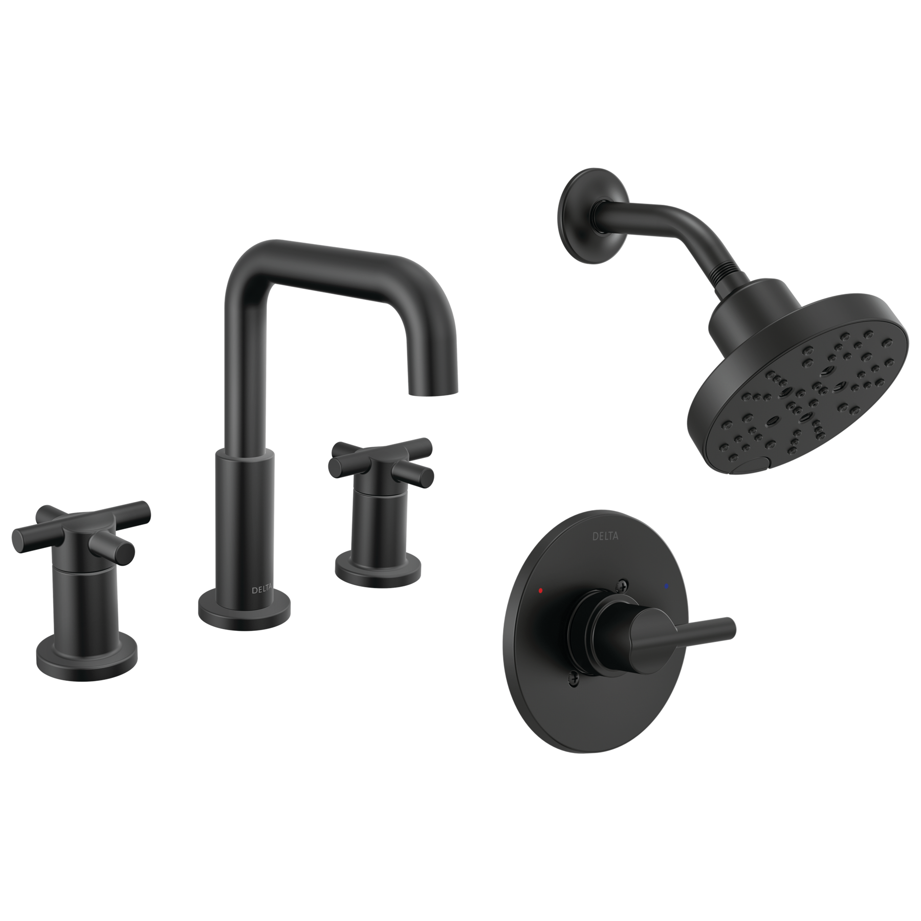 Widespread Lavatory Faucet with Shower Trim Bundle - 14 Series