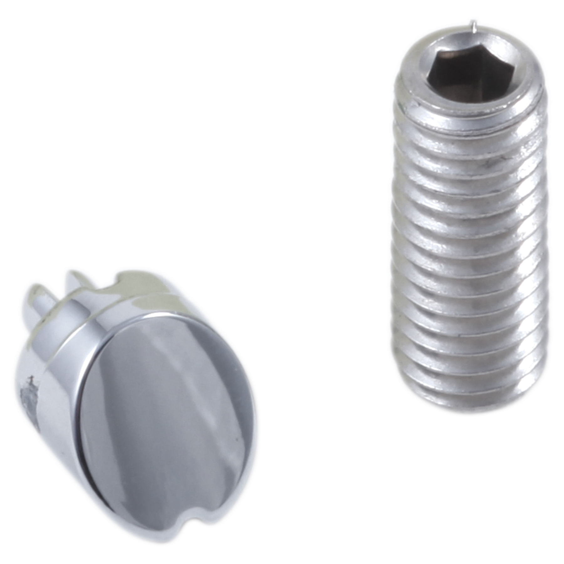 Tornillo de fijación y botón, desviador