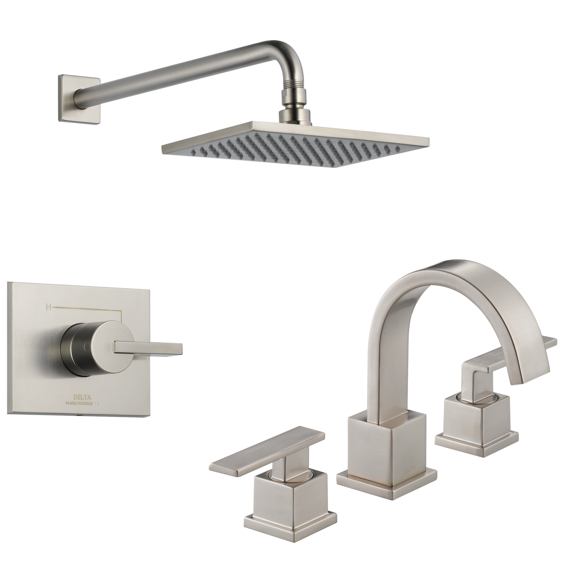 Widespread Lavatory Faucet with Shower Trim Bundle - 14 Series