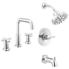 Widespread Lavatory Faucet with Tub Shower Trim Bundle - 14 Series