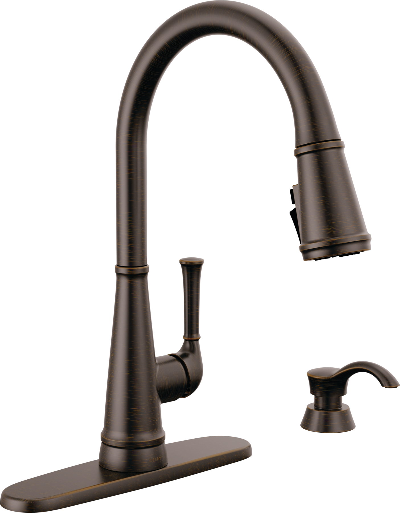 Llave para cocina monomando extensible con dispensador de jabón y tecnología ShieldSpray®, imagen 1