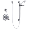 Universal Dual Shower Trim Diverter Hand Shower and Grab Bar