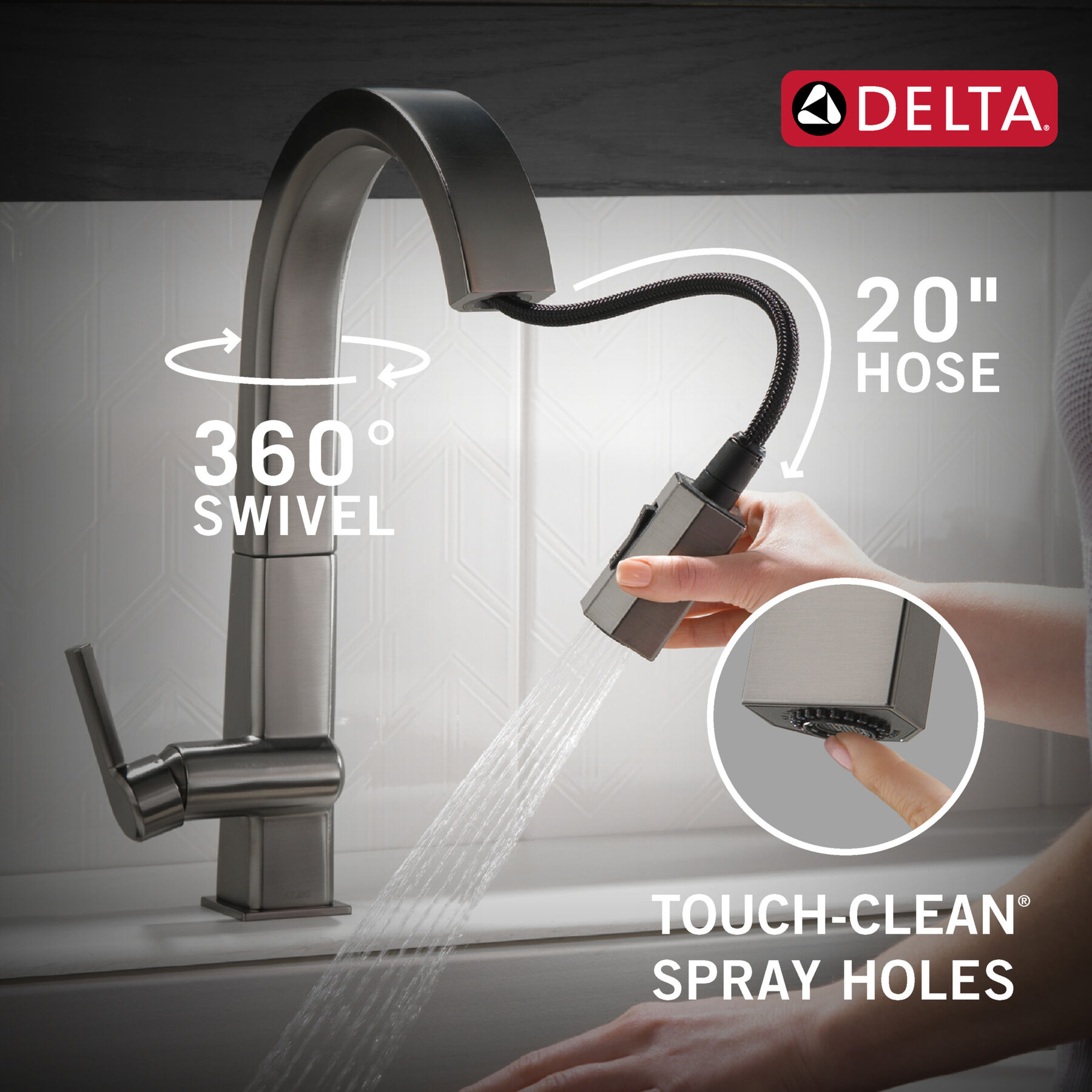 Llave para cocina monomando extensible, imagen 5
