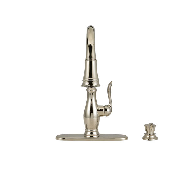 Llave monomando deslizable para cocina con dispensador de jabón y tecnología ShieldSpray