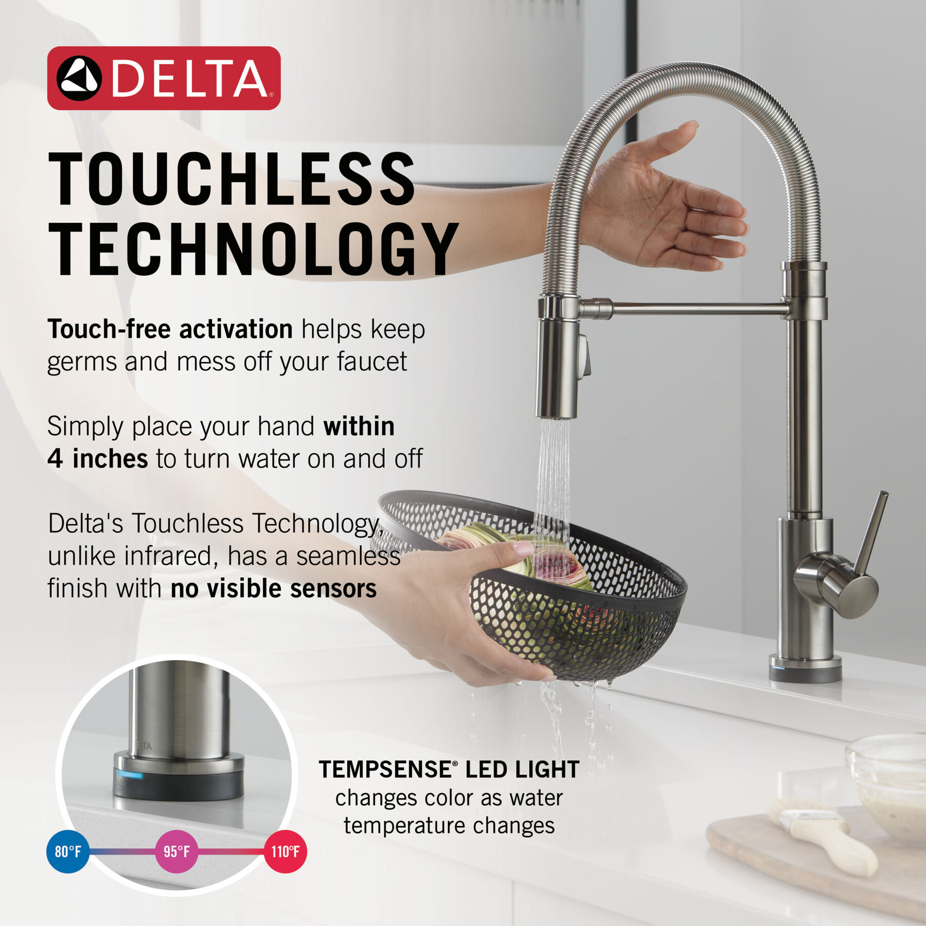Touchless Pull-Down Kitchen Faucet 1L (Recertified), image 11