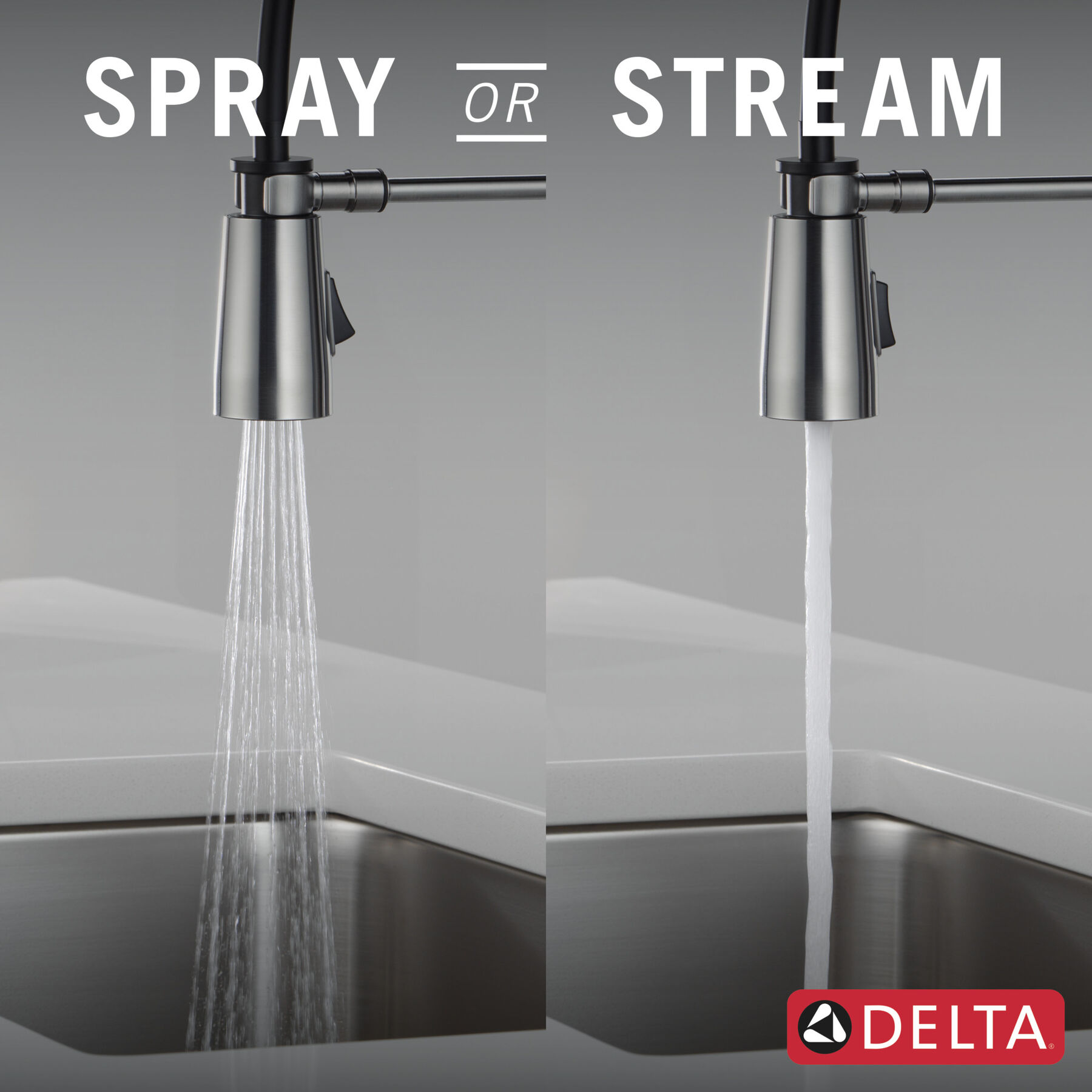 Single-Handle Pull-Down Spring Kitchen Faucet, image 4