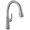 Llave de una manija con tubo de salida deslizable para cocina