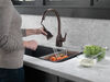 Llave para cocina monomando extensible con tecnologías Touch<sub>2</sub>O® y ShieldSpray®