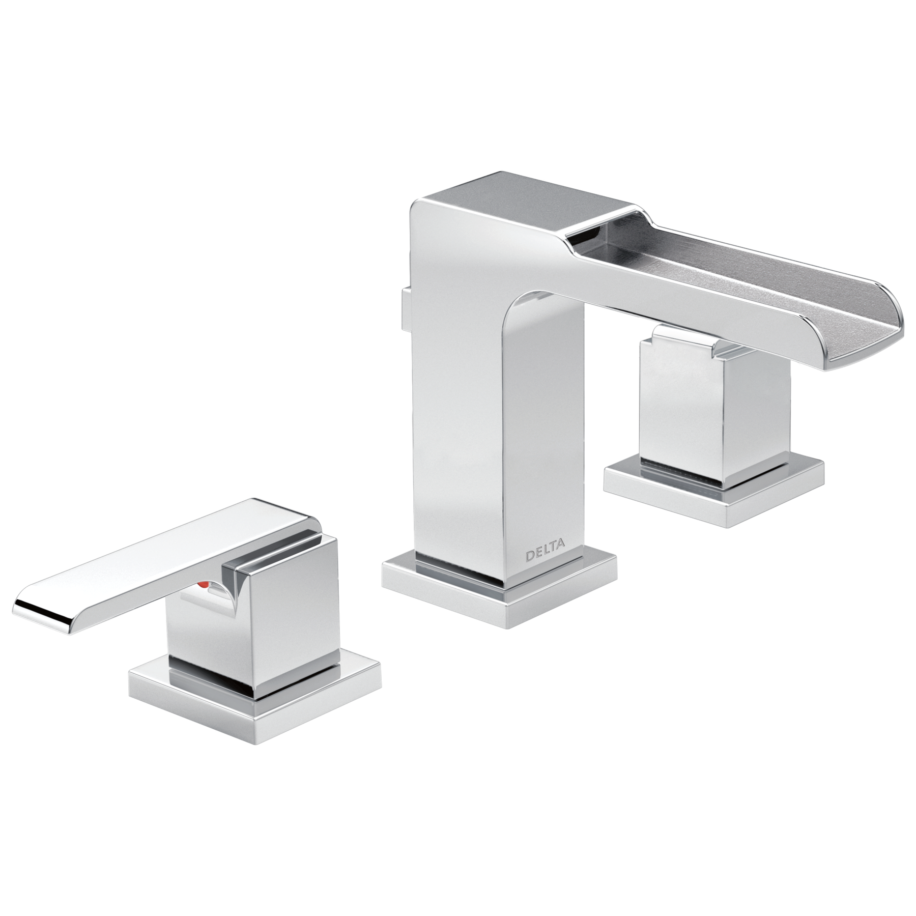 Llave para baño acanalada de extensión con dos manijas
