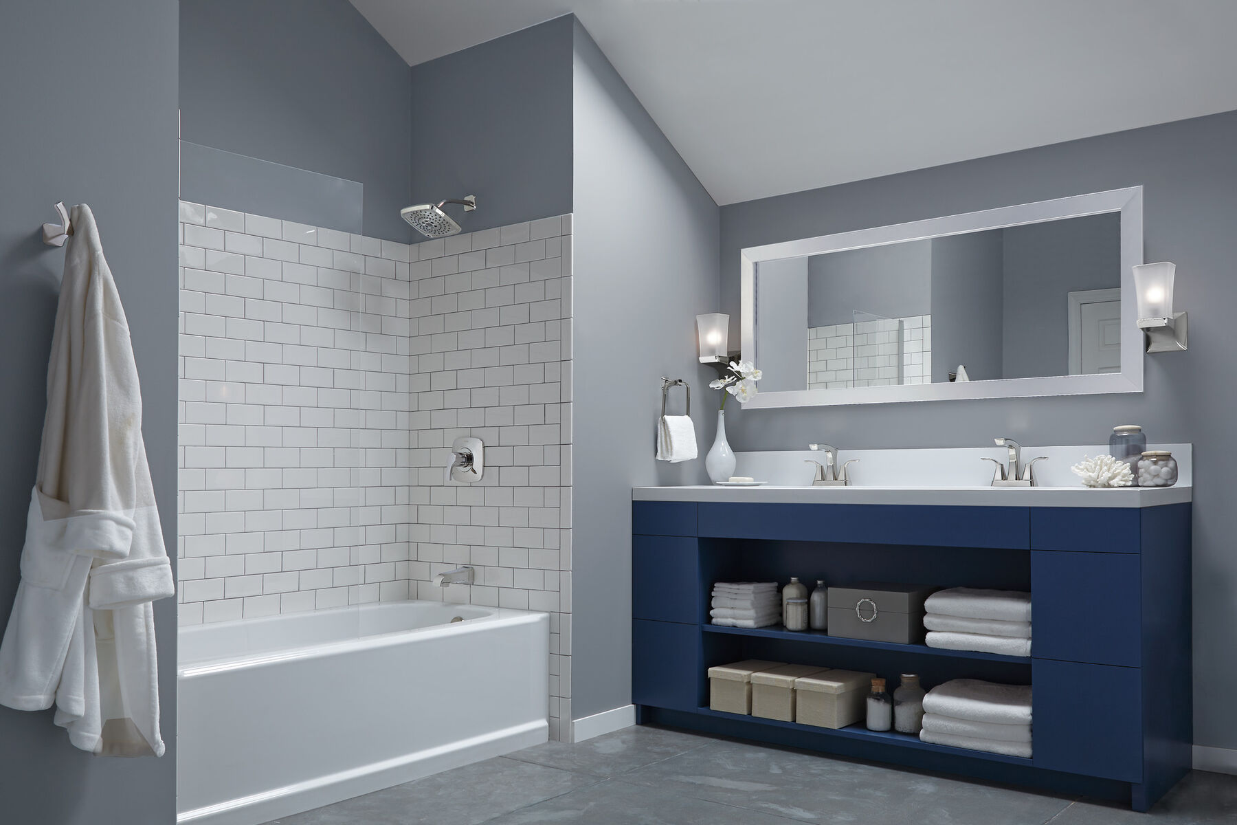 Terminaciones de ducha y bañera Monitor® serie 14 con H<sub>2</sub>Okinetic®, imagen 1