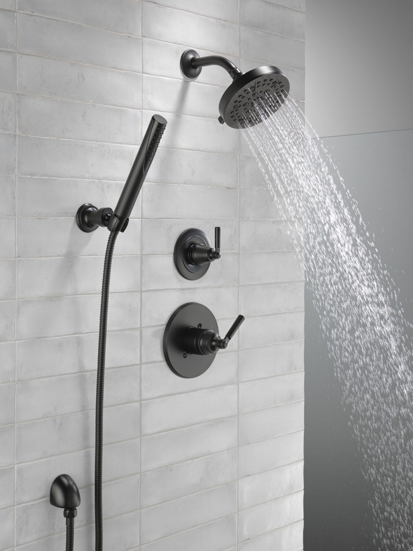 Ducha manual premium para montaje en pared ajustable de una sola función, imagen 7