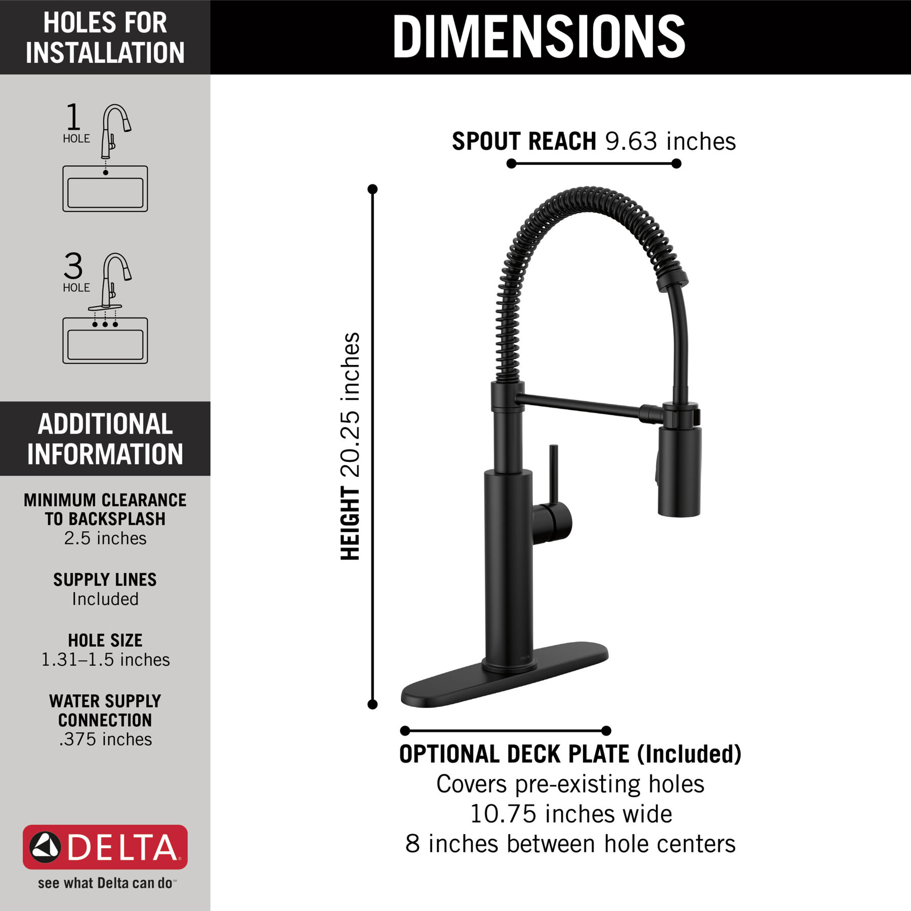 Llave para cocina extensible de una manija con tubo de salida con muelle (producto recertificado), imagen 2