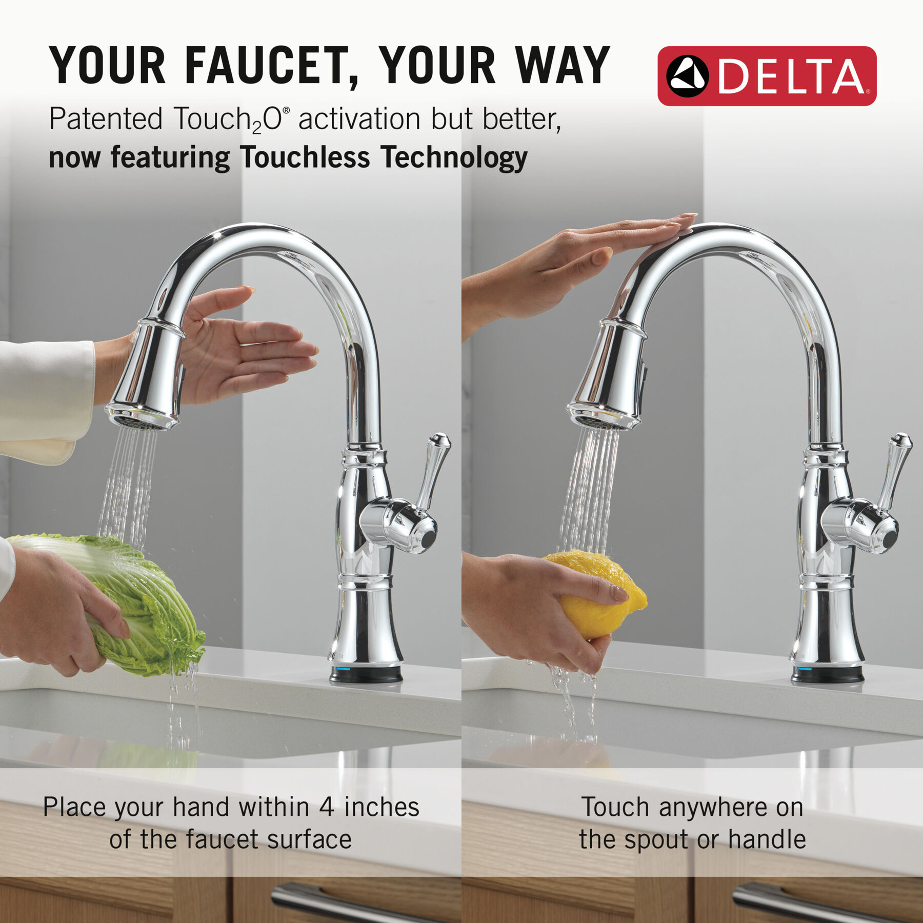 Touch<sub>2</sub>O® Technology Kitchen Faucet with Touchless Technology, image 10
