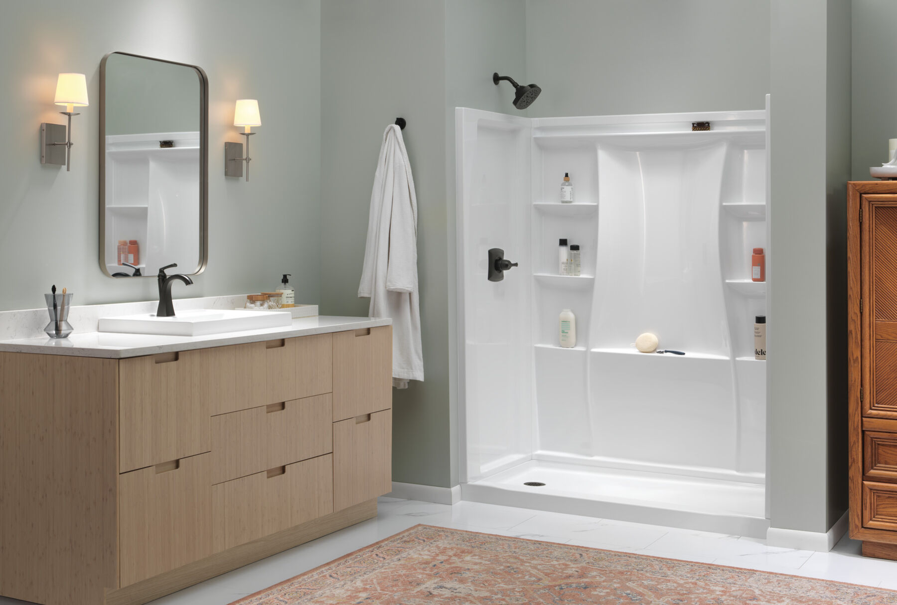 Classic 500 Shower Base 60"x30" Left Drain, image 3