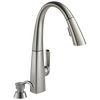 Llave de una manija con tubo de salida deslizable para cocina