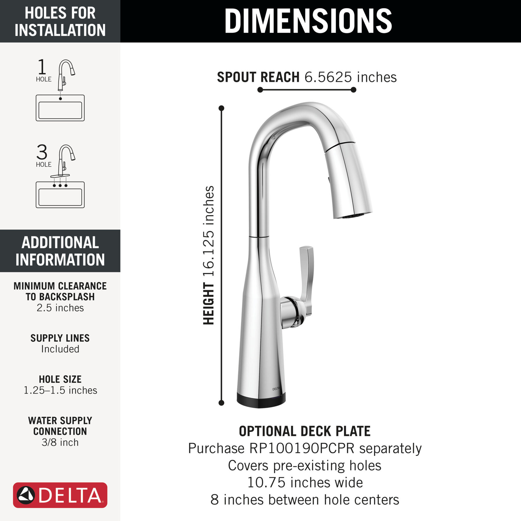 Touch2O® Bar / Prep Faucet with Touchless Technology, image 1