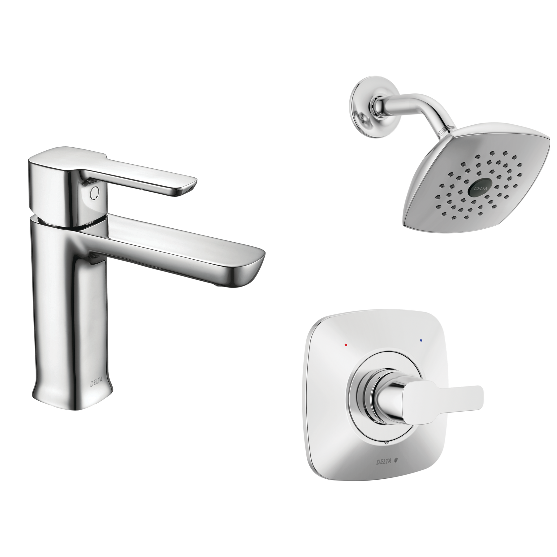 Single-Hole Lavatory Faucet with Shower Trim Bundle - 14 Series