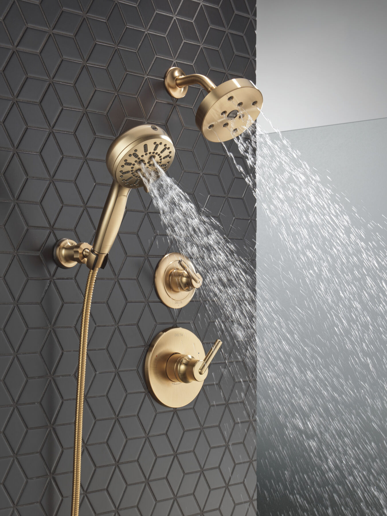 7-Setting Wall Mount Hand Shower with Cleaning Spray, image 12
