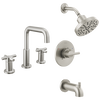 Widespread Lavatory Faucet with Tub Shower Trim Bundle - 14 Series