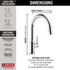 Llave para cocina monomando extensible (producto recertificado)