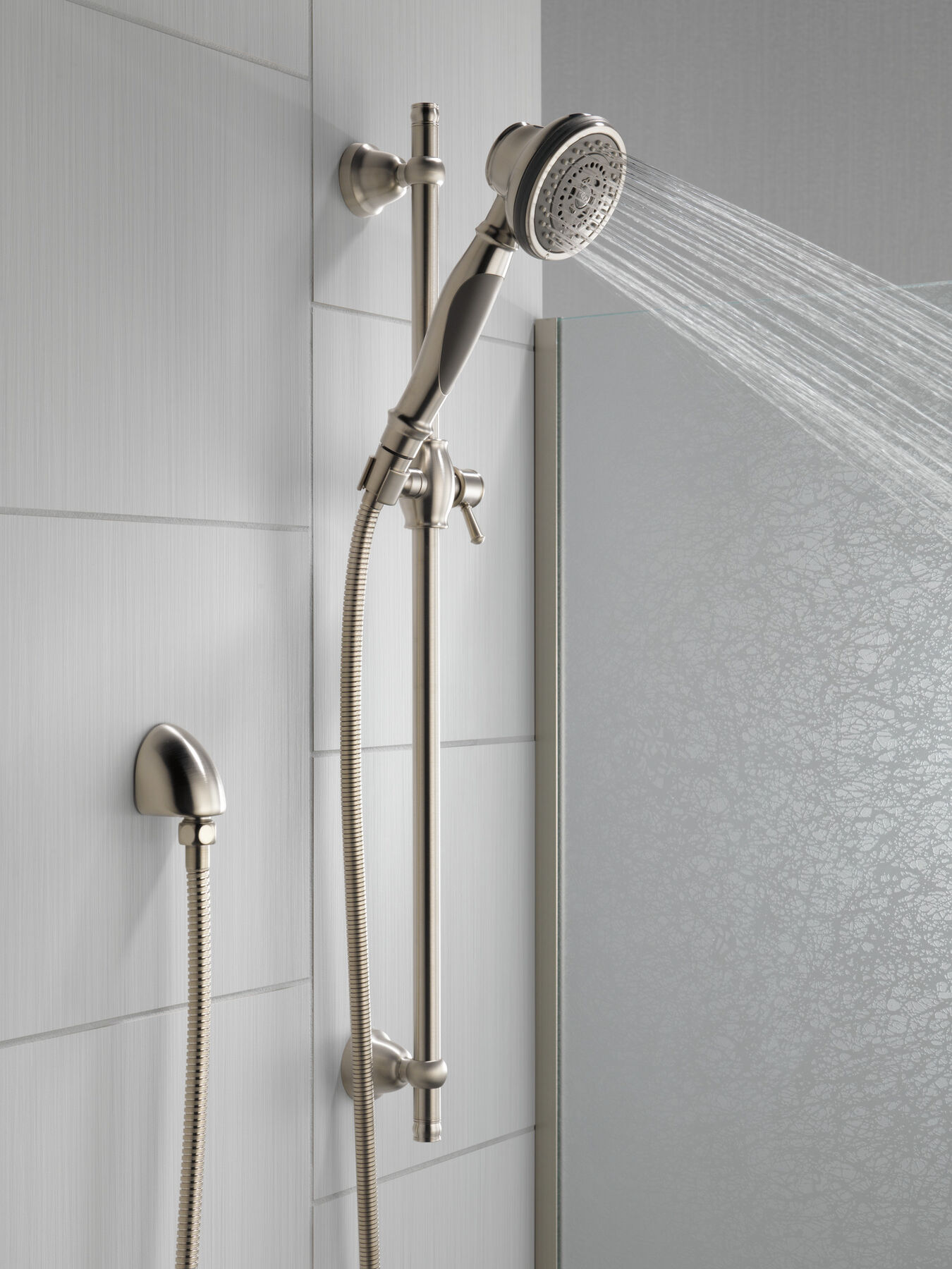 Ducha manual premium de 3 funciones con barra deslizante, imagen 2