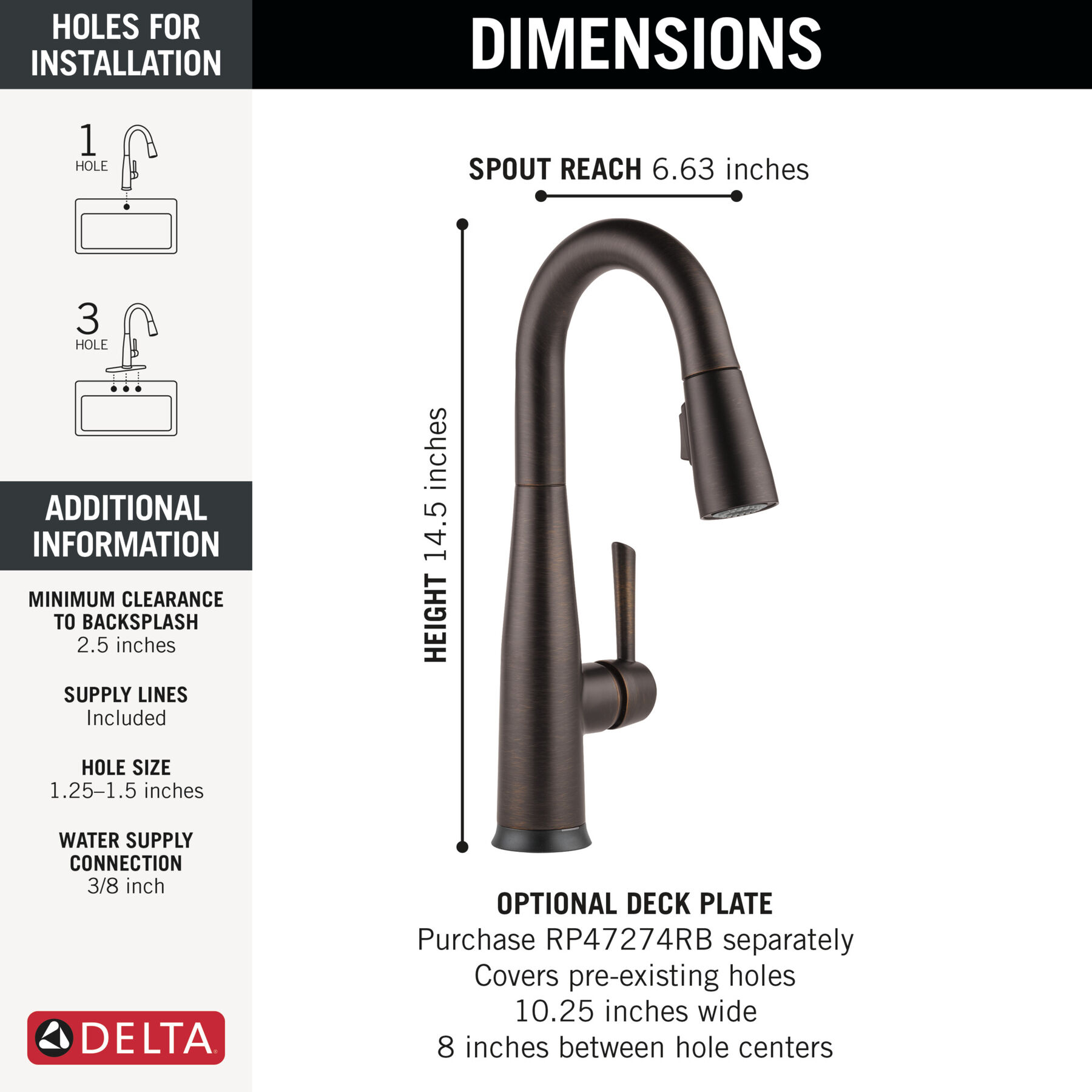 Touch2O® Bar / Prep Faucet with Touchless Technology, image 1