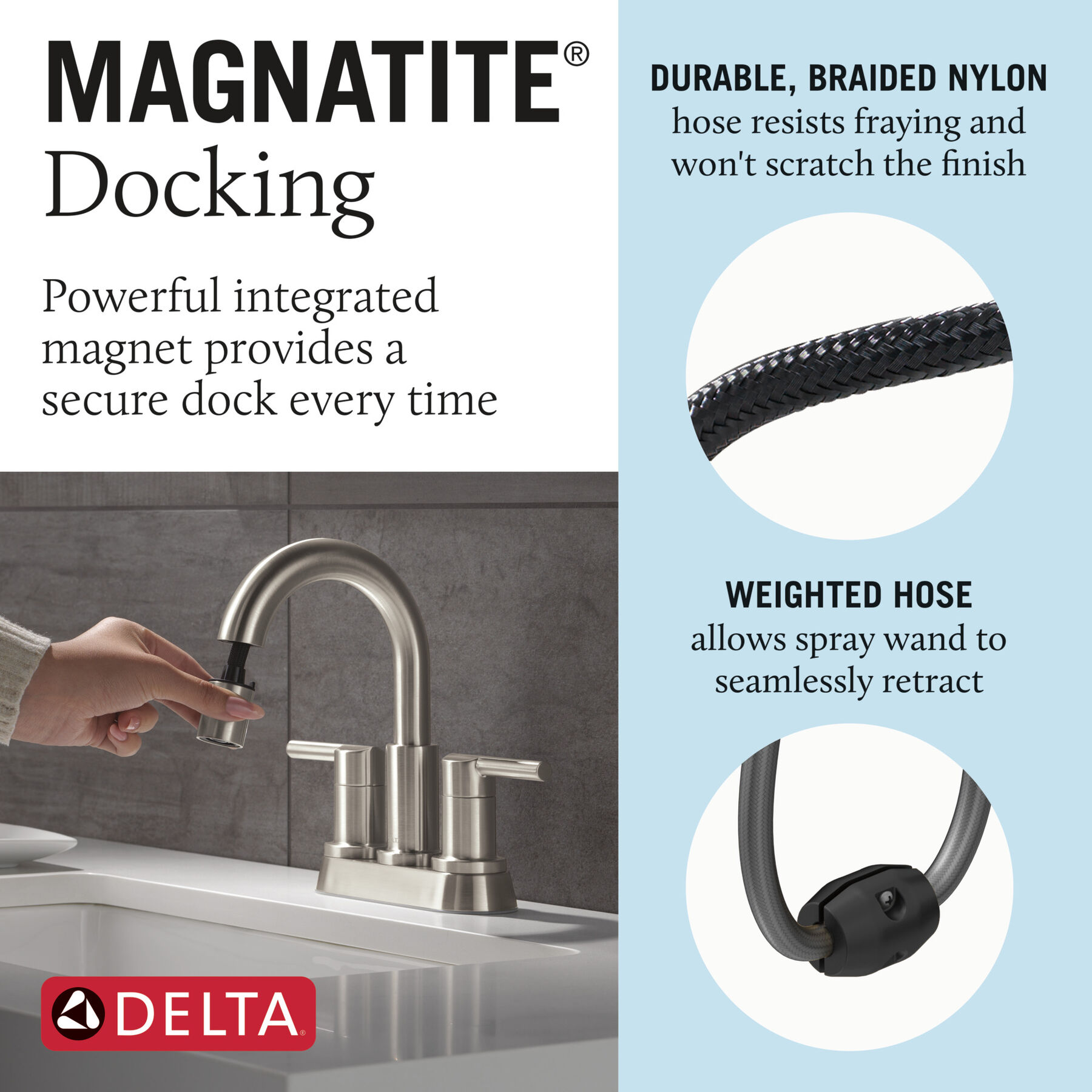 Llave para baño extensible de combinación de dos manijas, imagen 7
