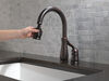 Llave de una manija con tubo de salida deslizable para cocina