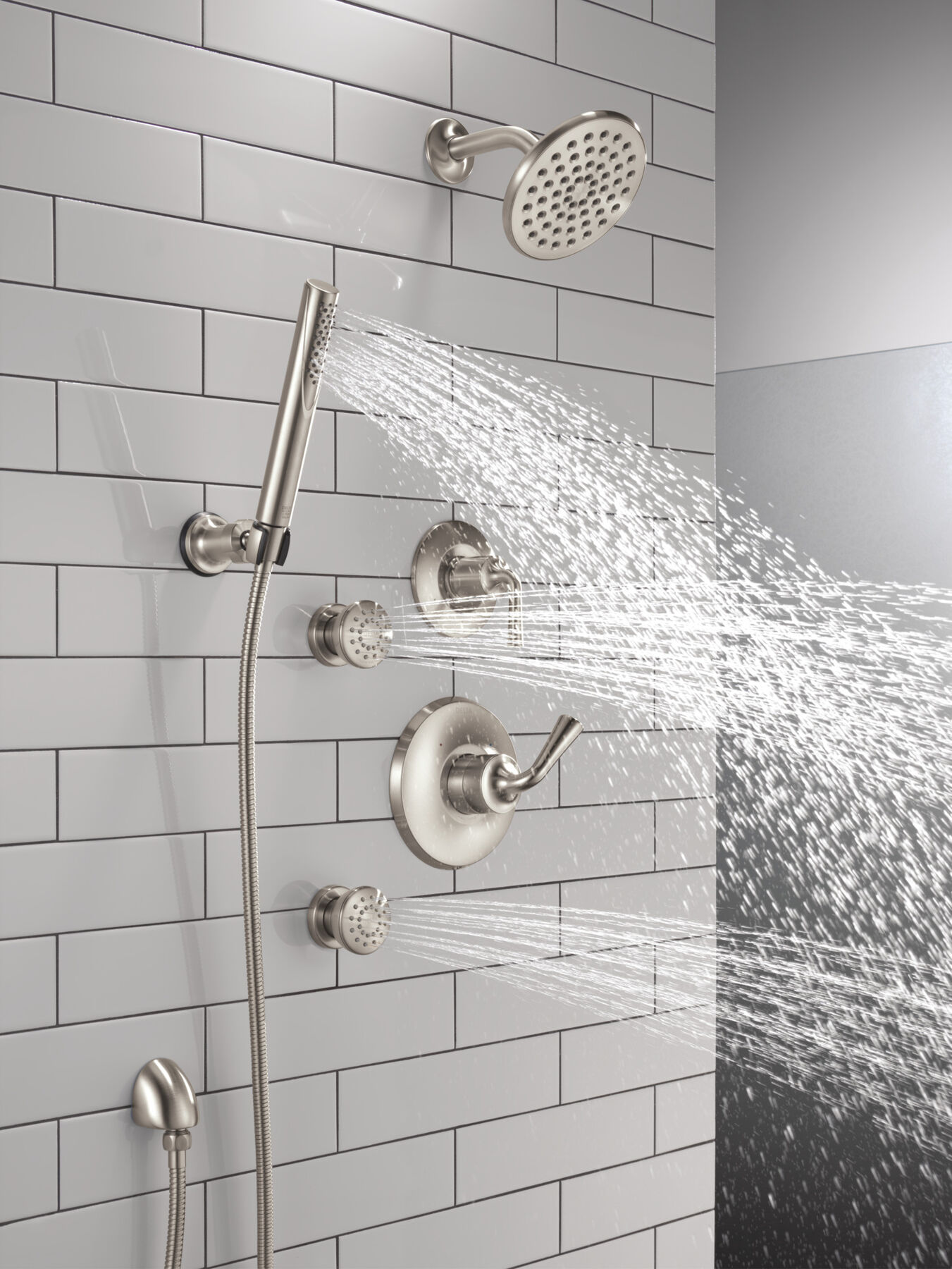 Ducha manual premium para montaje en pared ajustable de una sola función, imagen 13