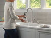 Llave para cocina monomando extensible con dispensador de jabón y tecnología ShieldSpray