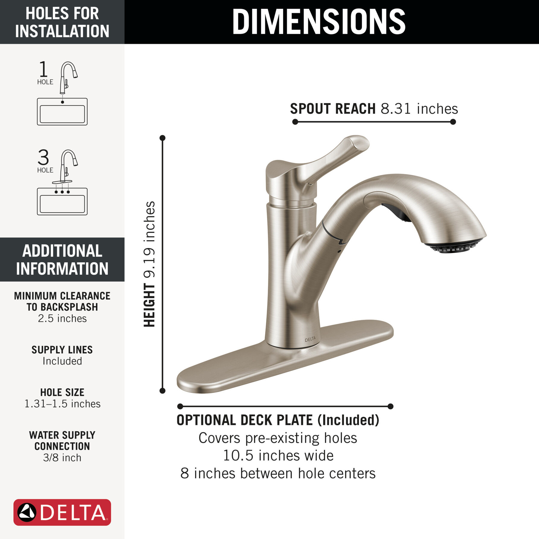 Llave para cocina monomando desplegable, imagen 2