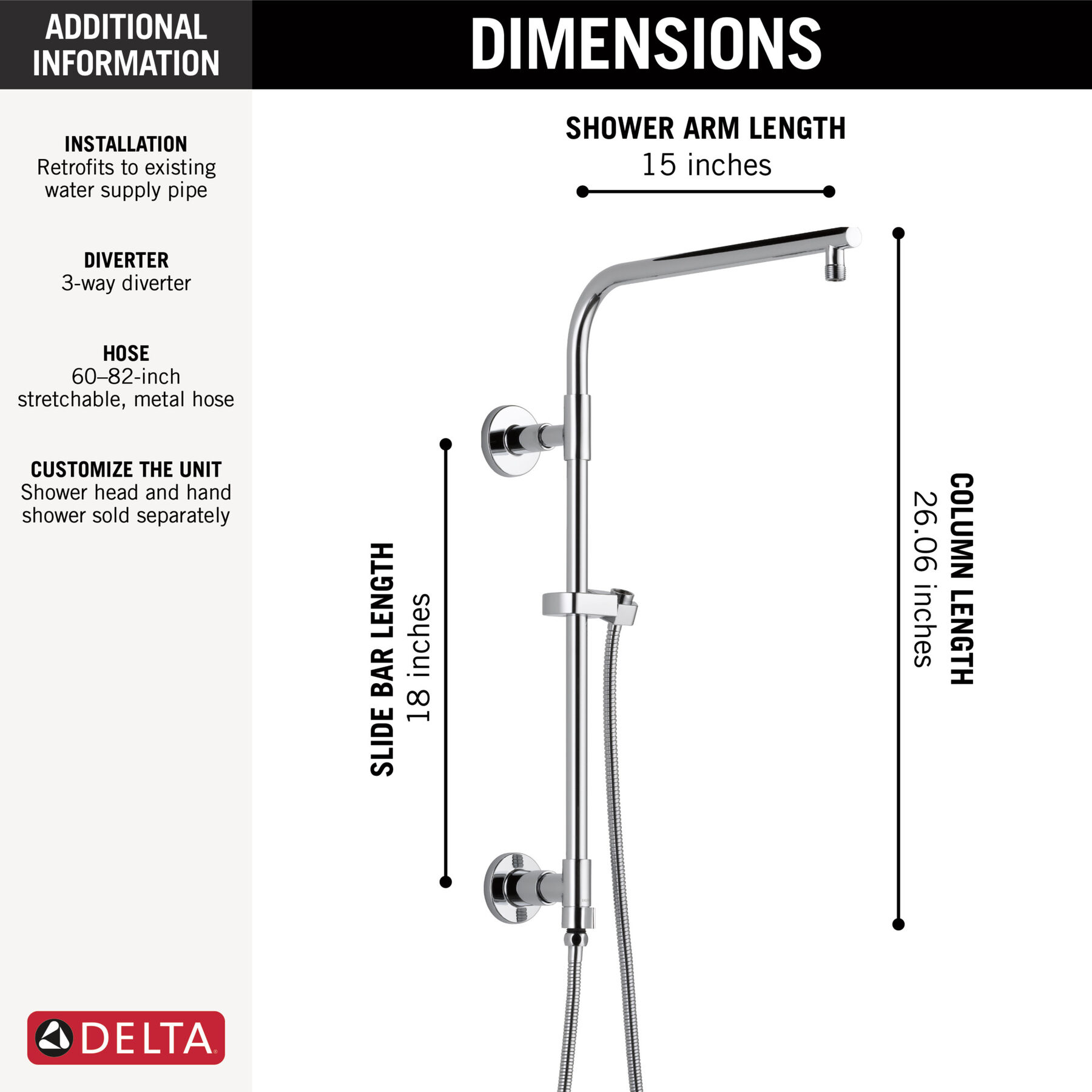 Emerge® 18" Round Shower Column, image 11
