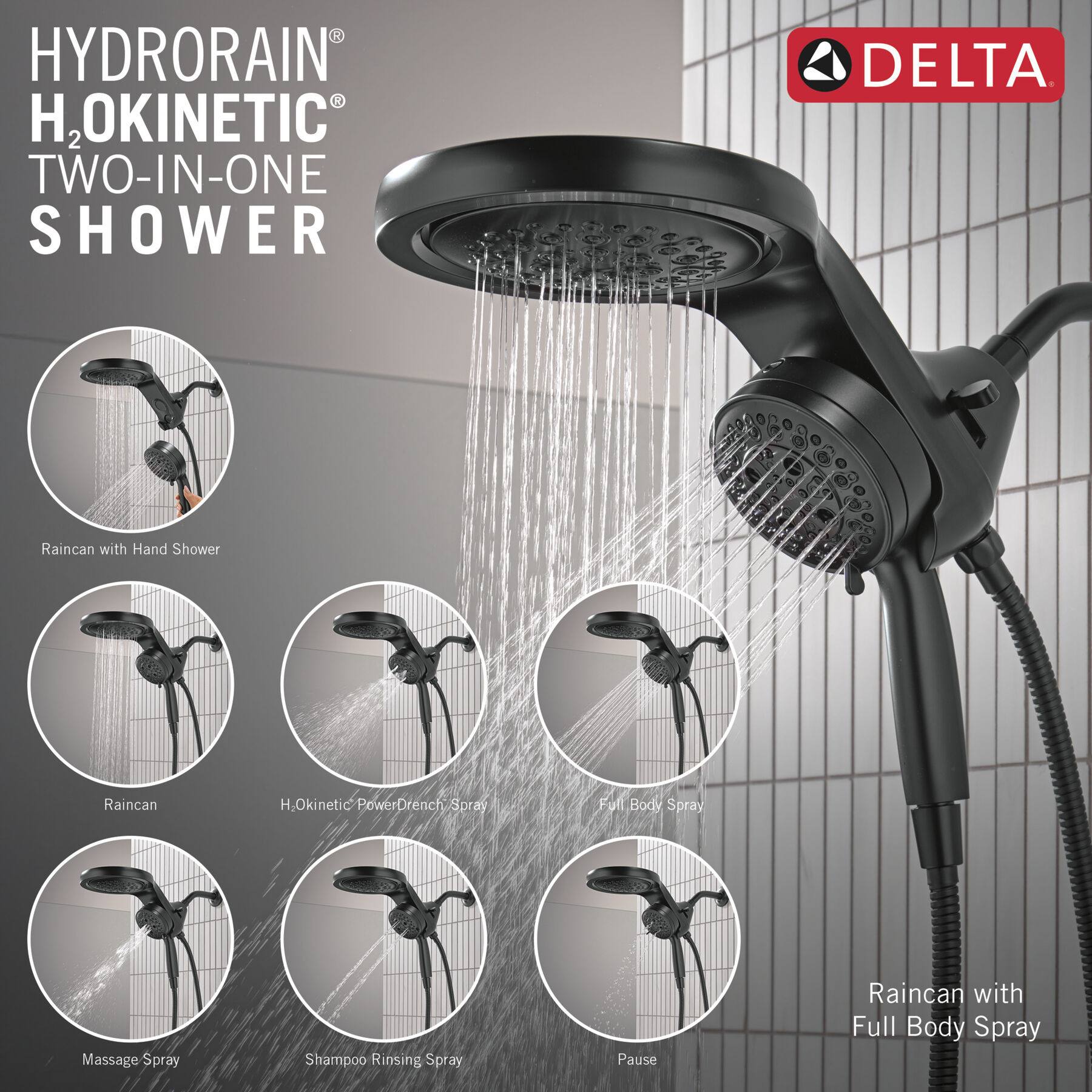 6-Setting HydroRain® with ProClean™, image 1