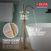 Accesorio de llave de llenado para bañera contemporáneo para montaje en piso (producto recertificado)