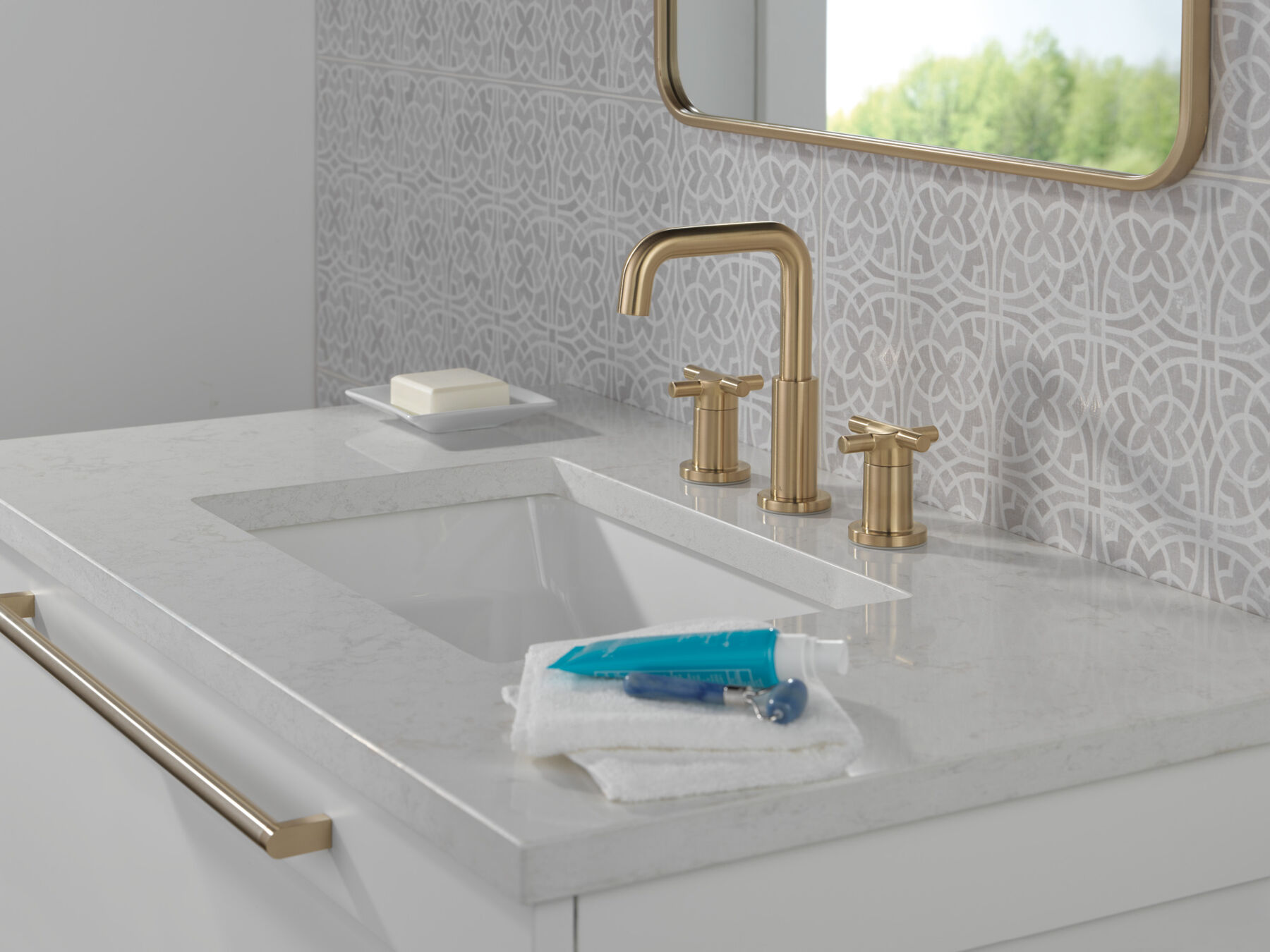 Llave para baño de extensión con dos manijas, imagen 4
