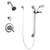 Universal Dual Shower Trim Diverter Hand Shower and Grab Bar