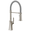 Llave monomando deslizable para cocina con salida con resorte