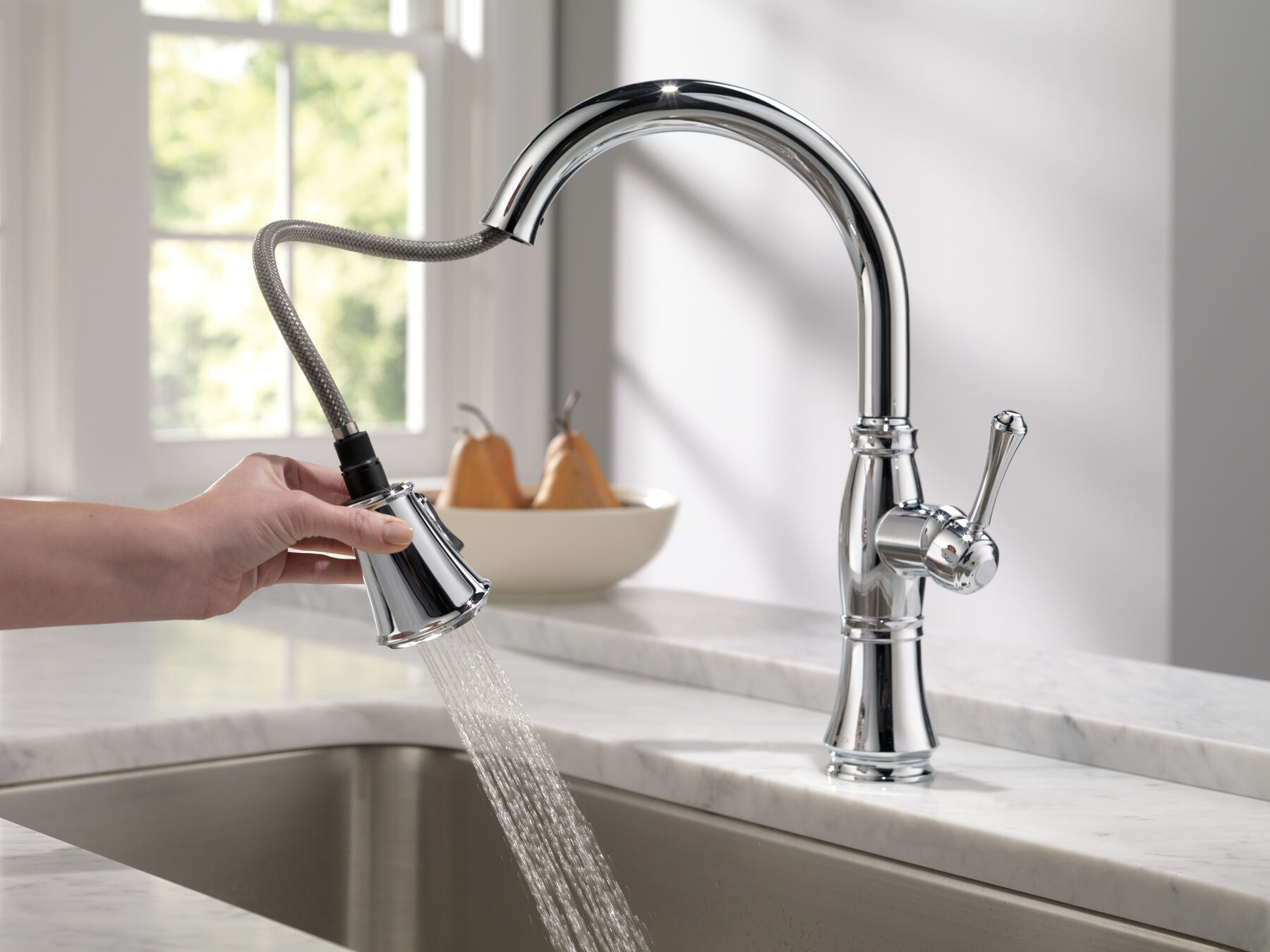 Llave para cocina monomando extensible con tecnología ShieldSpray®, imagen 3