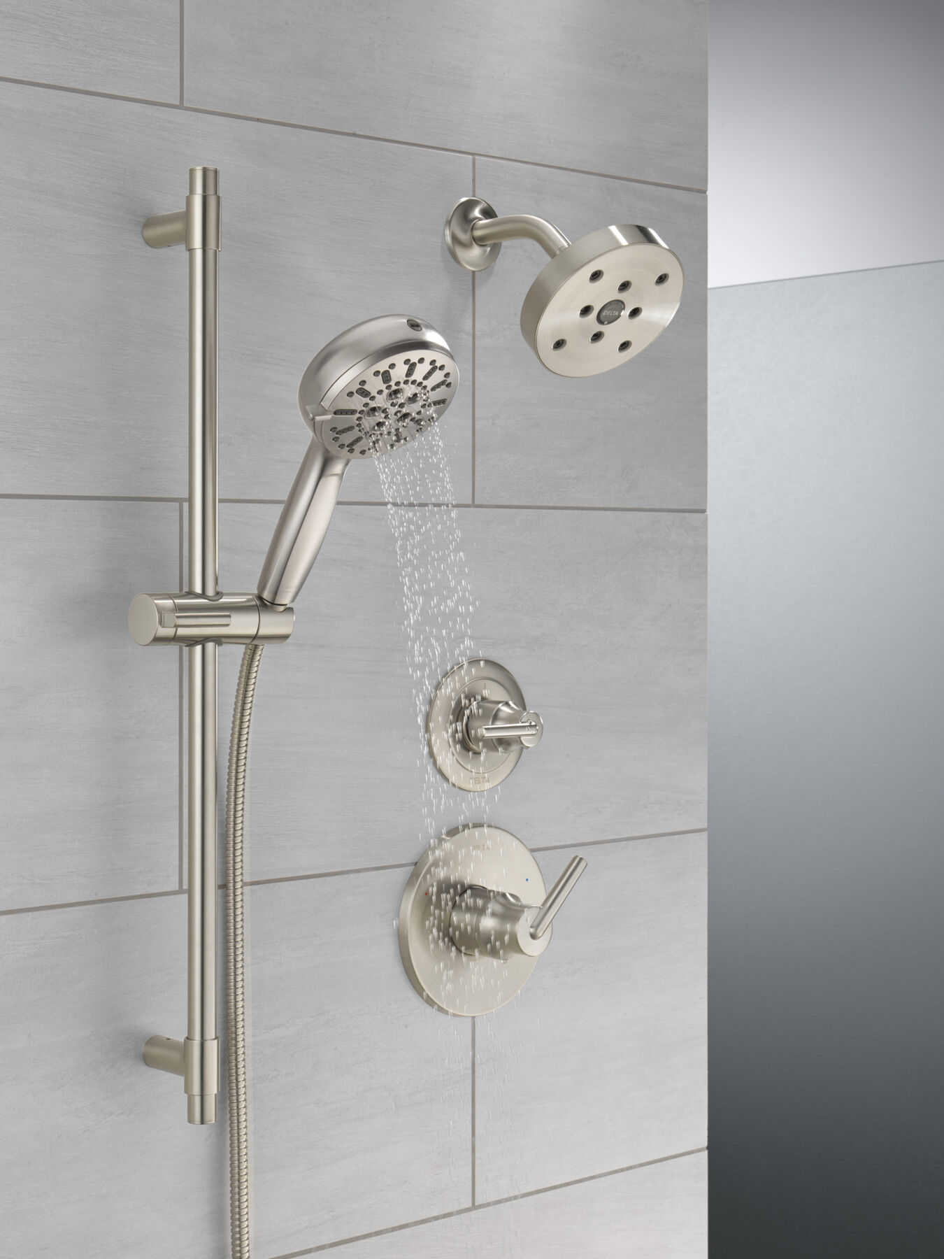 7-Setting Slide Bar Hand Shower with Cleaning Spray, image 13