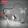 Touch<sub>2</sub>O® Technology Kitchen Faucet with Touchless Technology