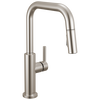 Llave de una manija con tubo de salida deslizable para cocina