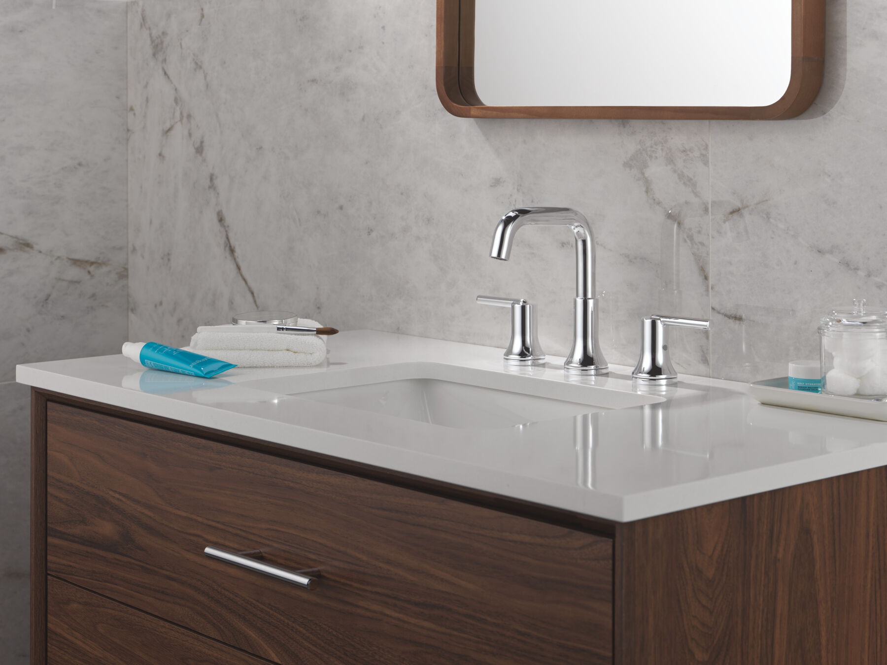 Llave para baño de extensión con dos manijas, imagen 3